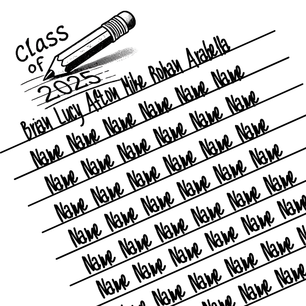 Custom Teacher Gift - Class Names & Year 2"x2"